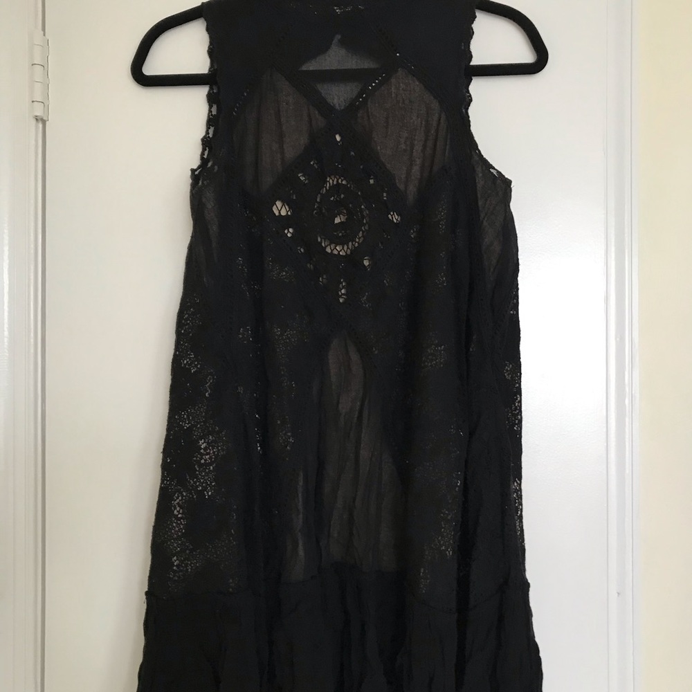 Free People Angel Lace Open Back Shift Dress - S - Picture 5 of 12